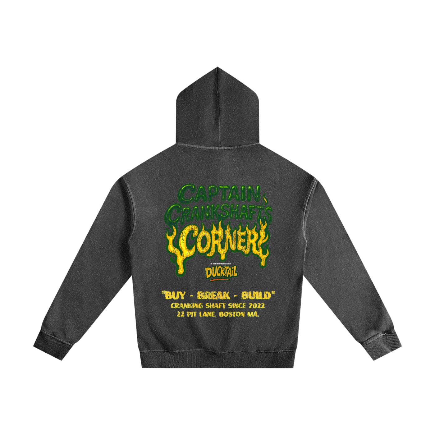 Vintage Washed Cotton Hoodie