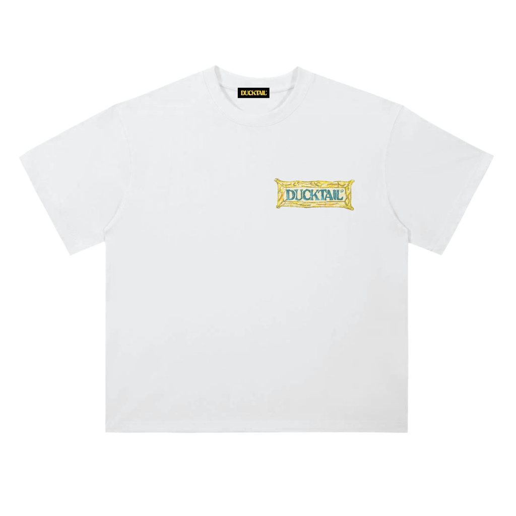 Ducktail x Captain Crankshaft Rally Artwork Tee - White