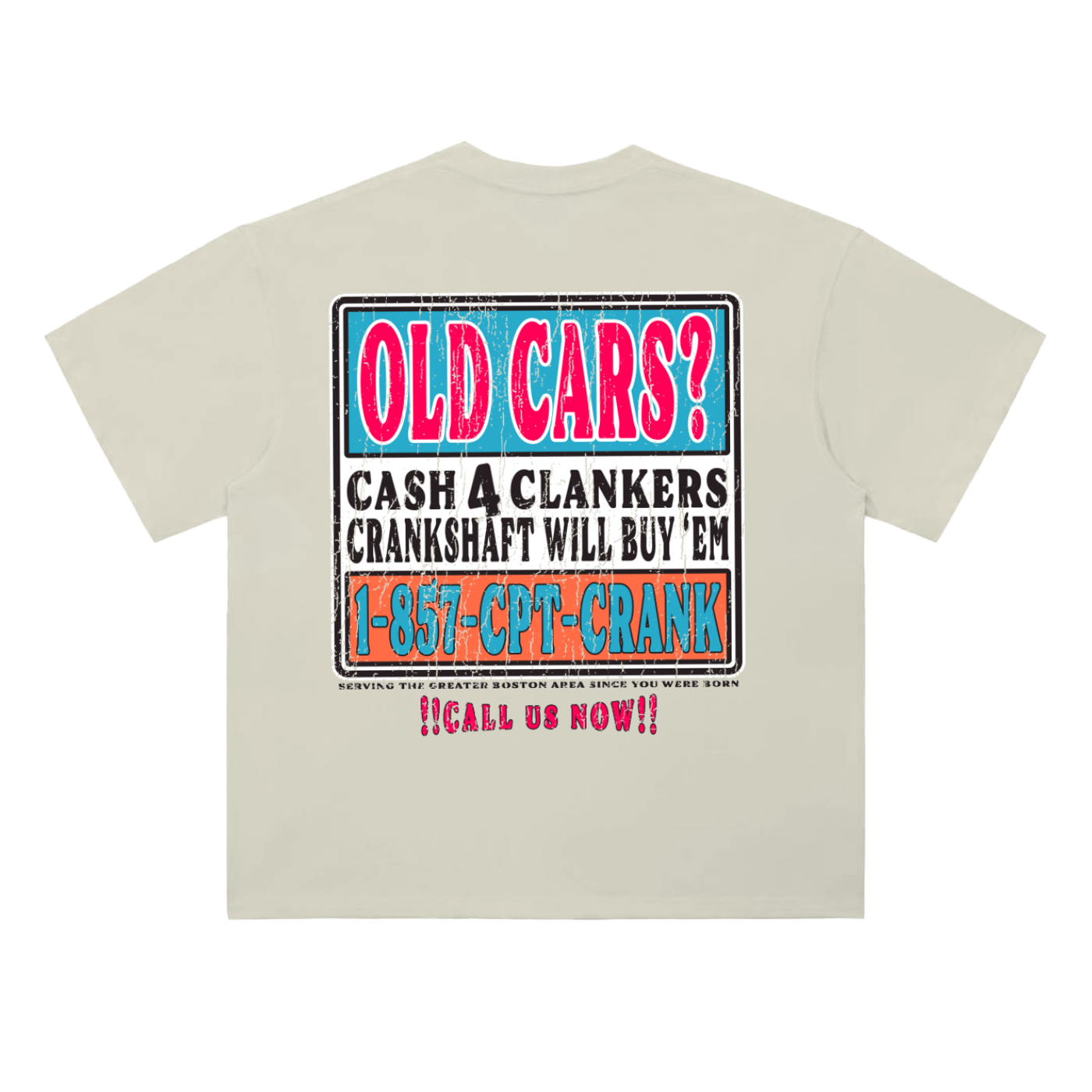 Old Cars Heavyweight Tee - CC x Ducktail