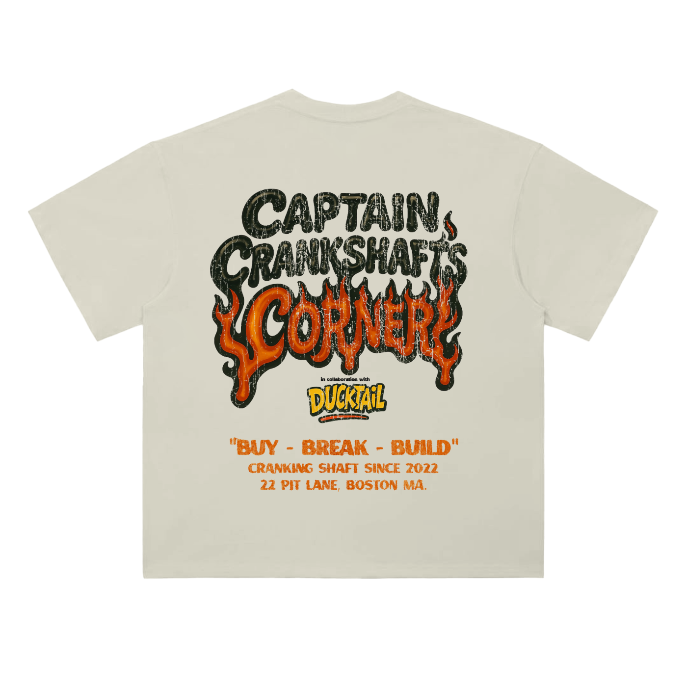 Crankshaft's Corner Heavyweight Tee - Apricot