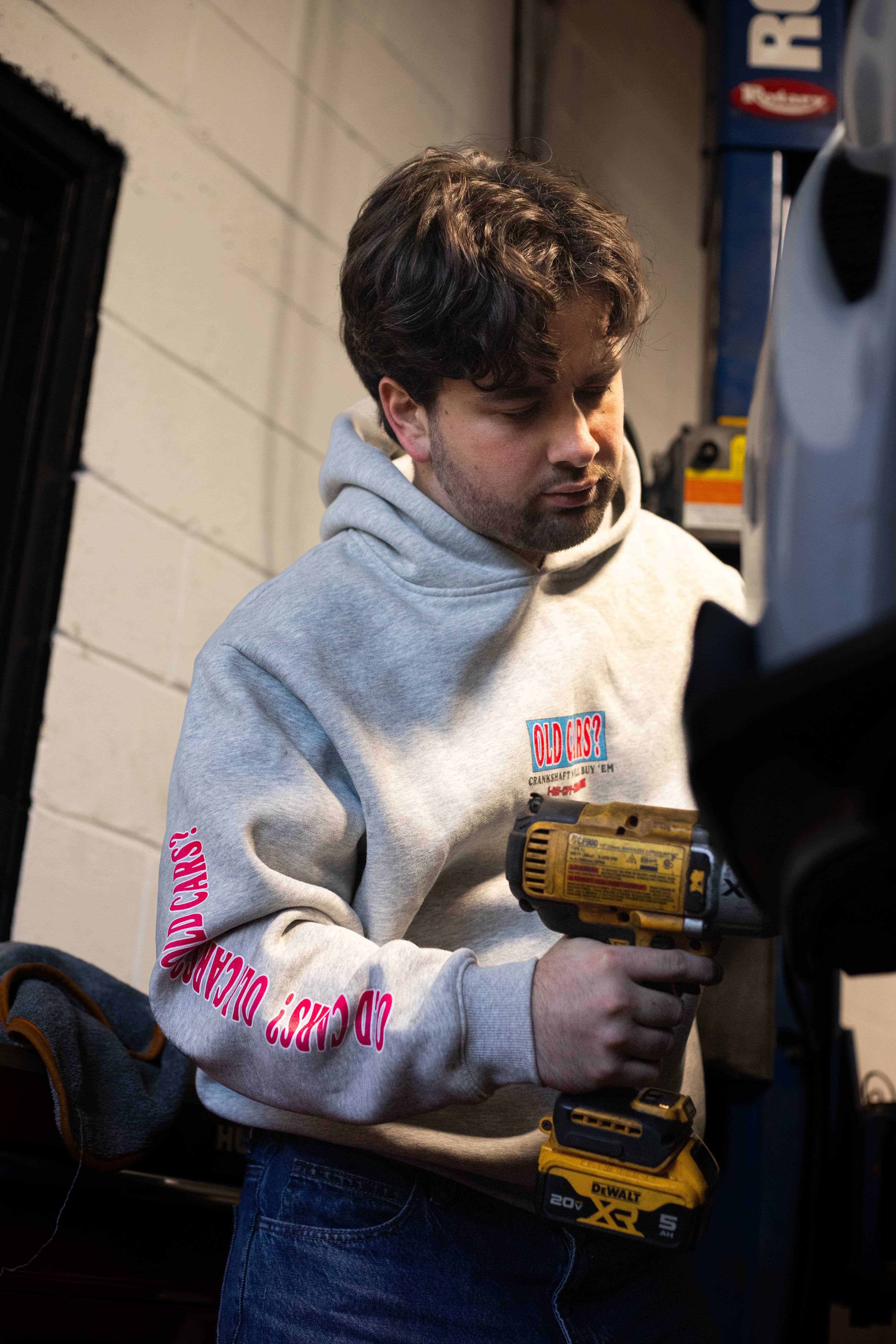 Old Cars Heavyweight Box Hoodie - Heather