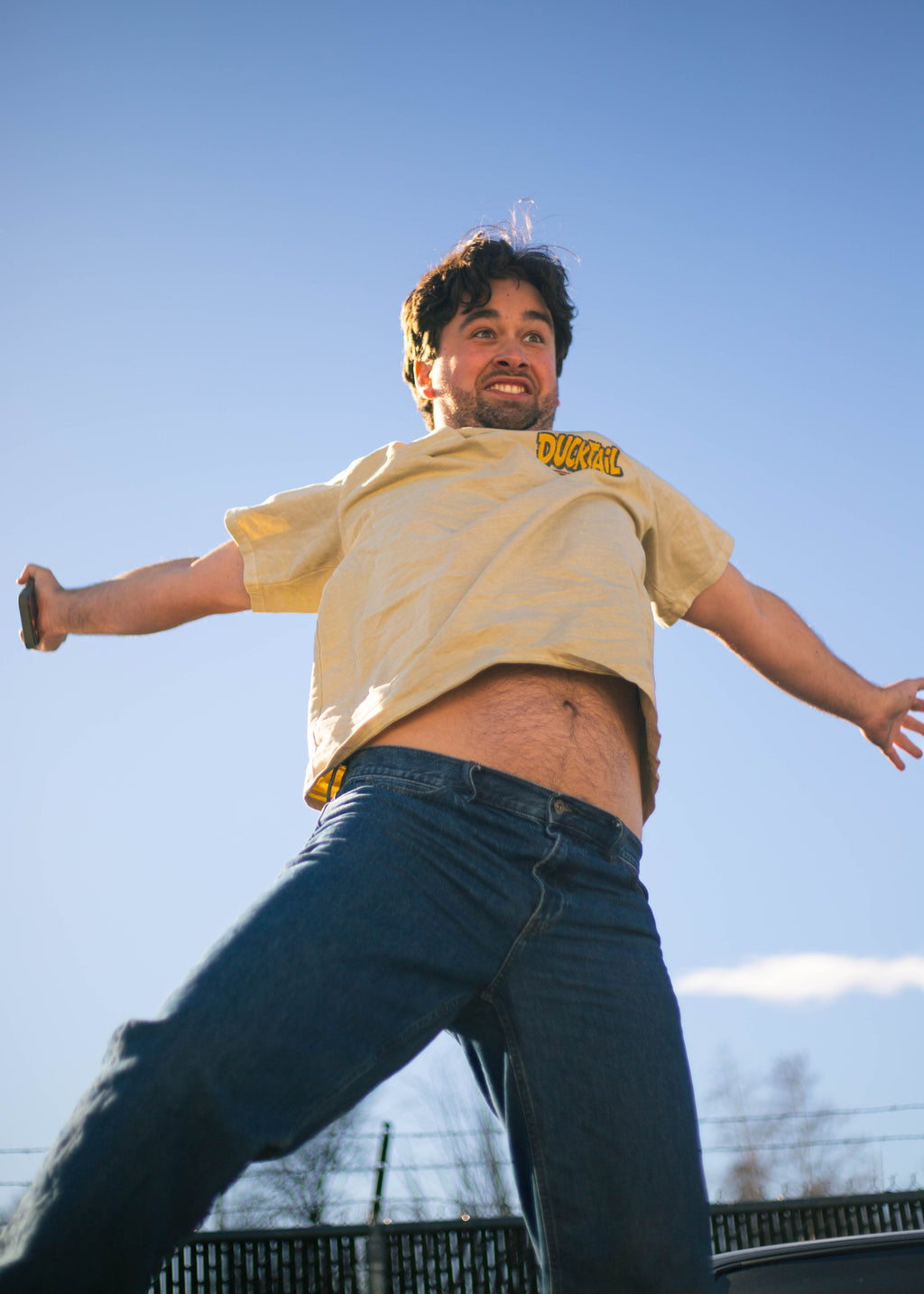 Crankshaft's Corner Heavyweight Tee - Apricot