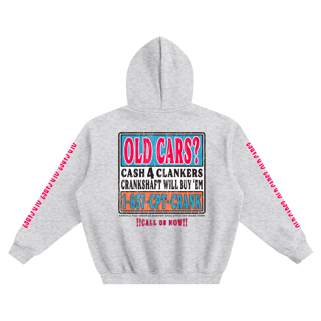 Old Cars Heavyweight Box Hoodie - Heather