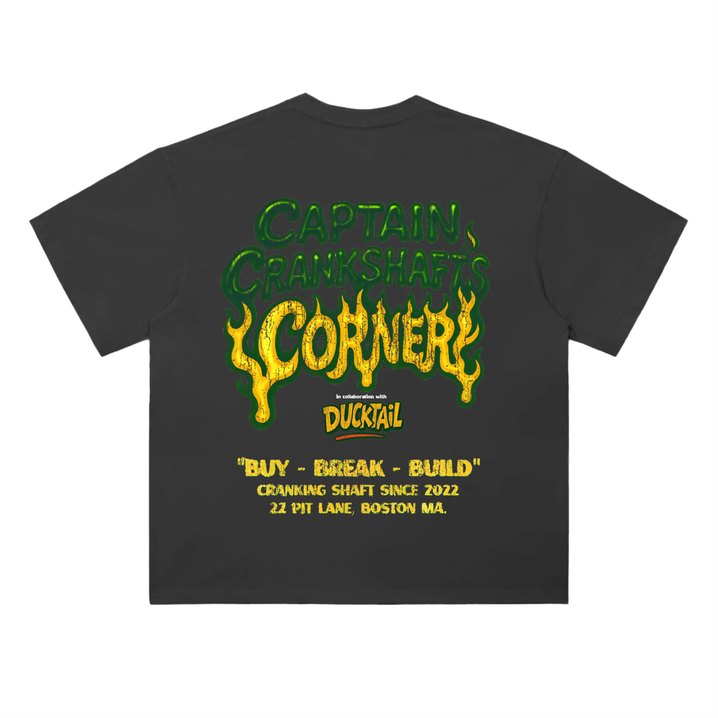 Crankshaft's Corner Heavyweight Tee - Black