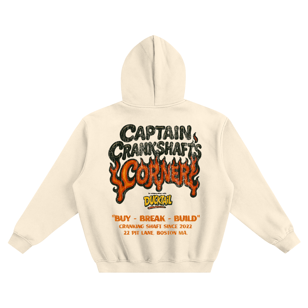 Crankshaft Corner Heavyweight Box Hoodie - Apricot